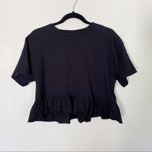 2/$10 New Wild Fable Crop Ruffle Top Medium